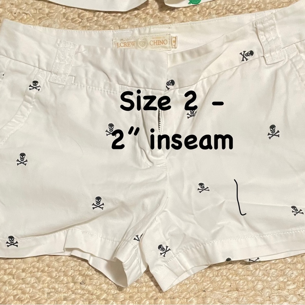 J. Crew White Bermuda Shorts with Classic Fit